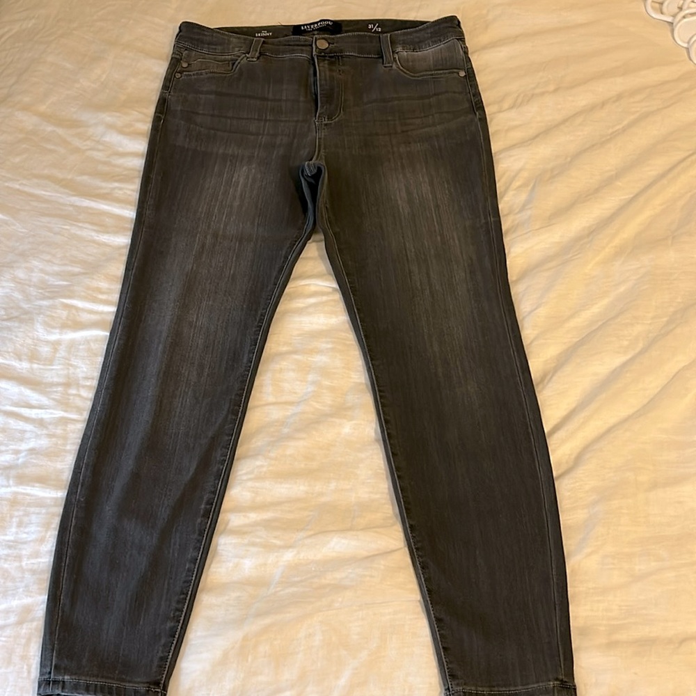 Liverpool Los Angeles ankle skinny jeans size 12 meteorite wash.